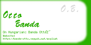 otto banda business card